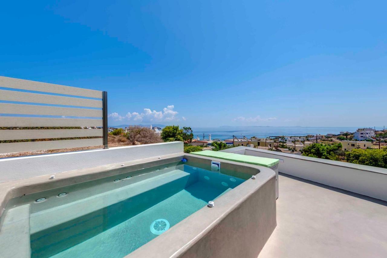 Villa Alba In Syros With Private Jacuzzi Azolimnos Buitenkant foto