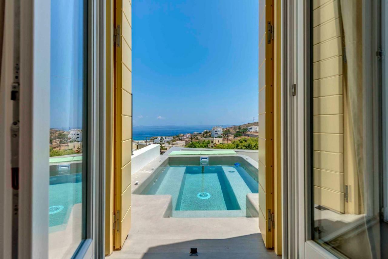 Villa Alba In Syros With Private Jacuzzi Azolimnos Buitenkant foto