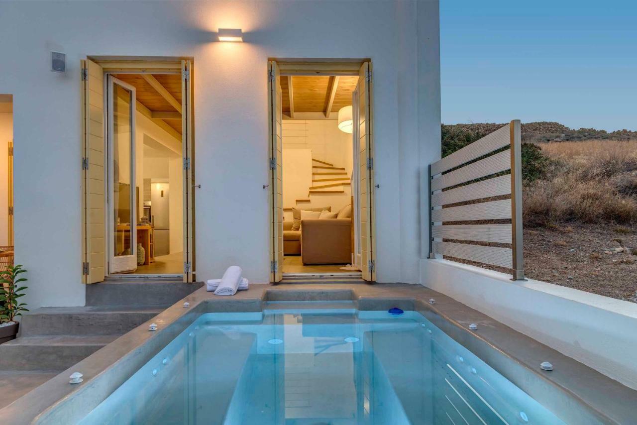 Villa Alba In Syros With Private Jacuzzi Azolimnos Buitenkant foto