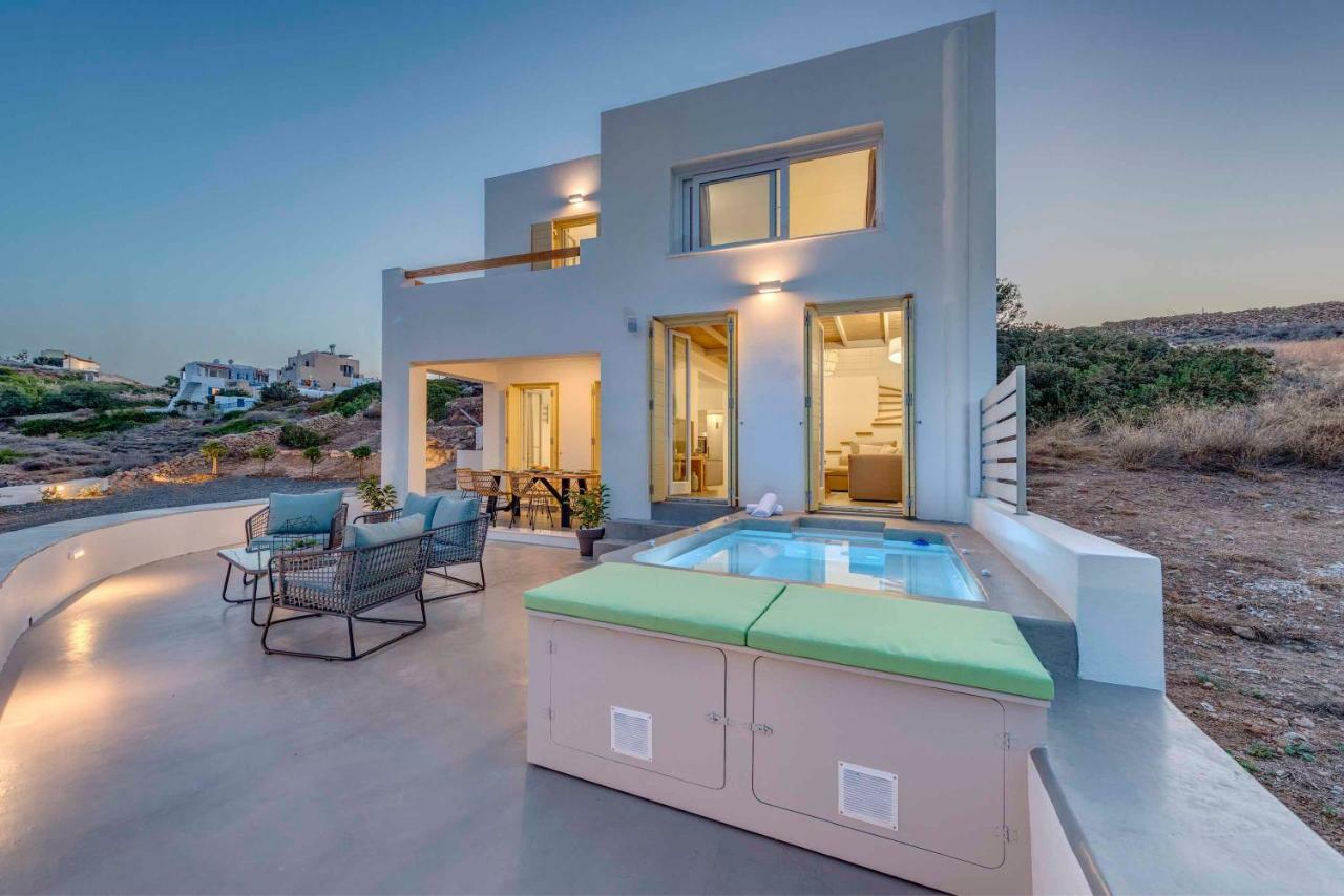 Villa Alba In Syros With Private Jacuzzi Azolimnos Buitenkant foto